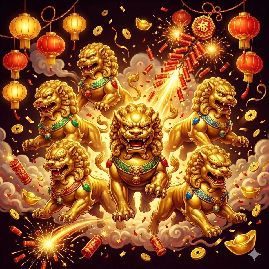 Five Lions Megaways slot på Holyluck Casino