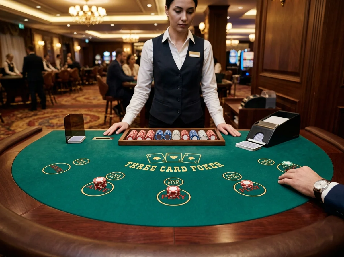 Three Card Poker bordsspel på Holyluck Casino